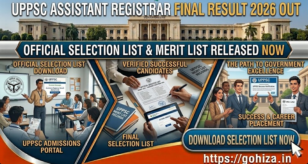 UPPSC Assistant Registrar Final Result 2026: Official Selection List Out
